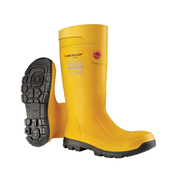 DUNLOP PUROFORT TERRAPRO FULL SAFETY WELLINGTON - YELLOW/BLACK