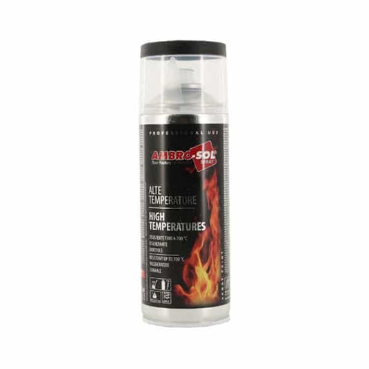 High Tempertature Spray Paint 400ml - Matt Black