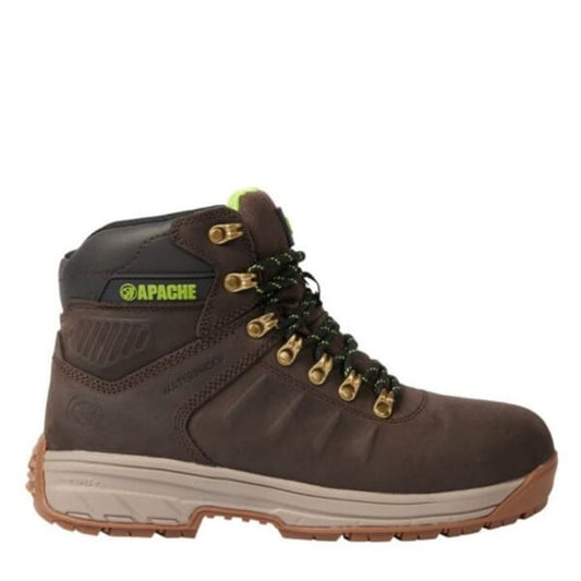 Apache Moosejaw Safety Boot Brown Leather