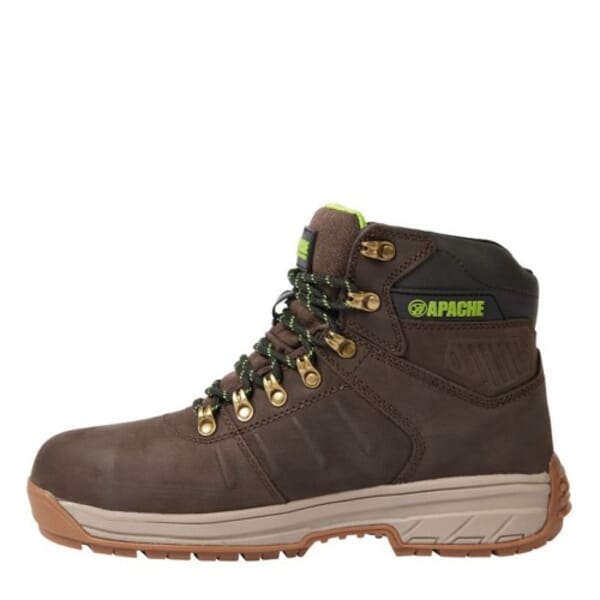 Apache Moosejaw Safety Boot Brown Leather