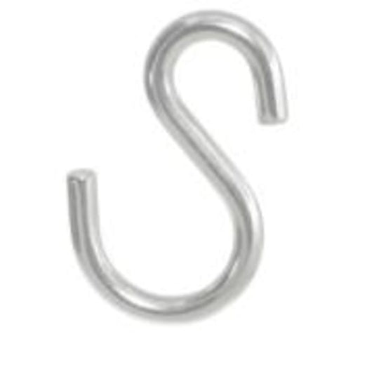 S-Hook Asymmetric (Stainless Steel) - Various Sizes