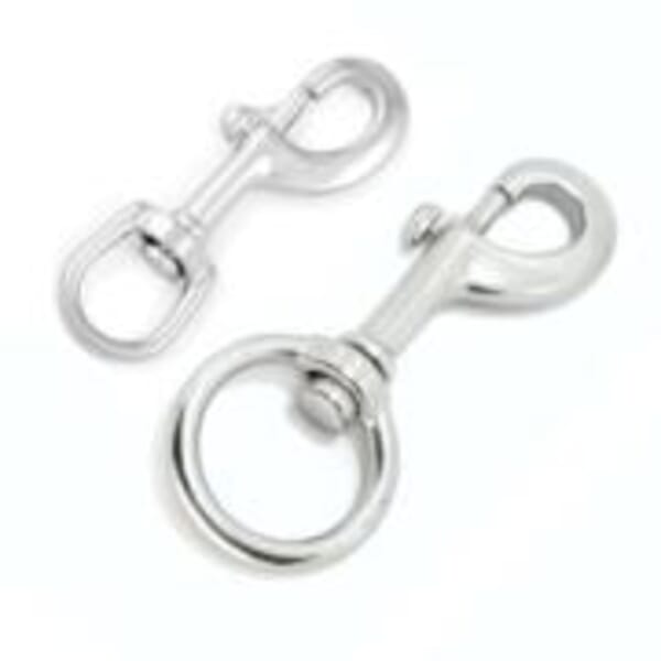 Spring Snap Hook w/ Swivel (Stainless Steel)