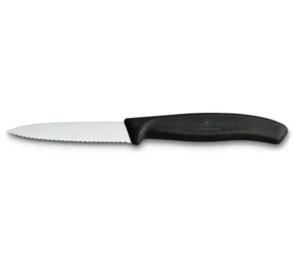 Victorinox Pointed Pairing Knife 3" - Black Serrated