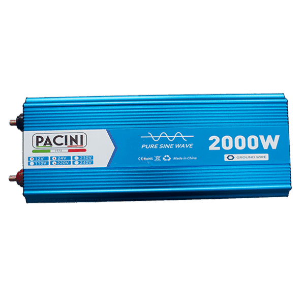 Inverter 2000W 12/24V-230V Pure Sine Wave