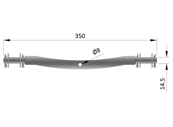 Boat Roller Bracket for Roller MP1710 14.5mm